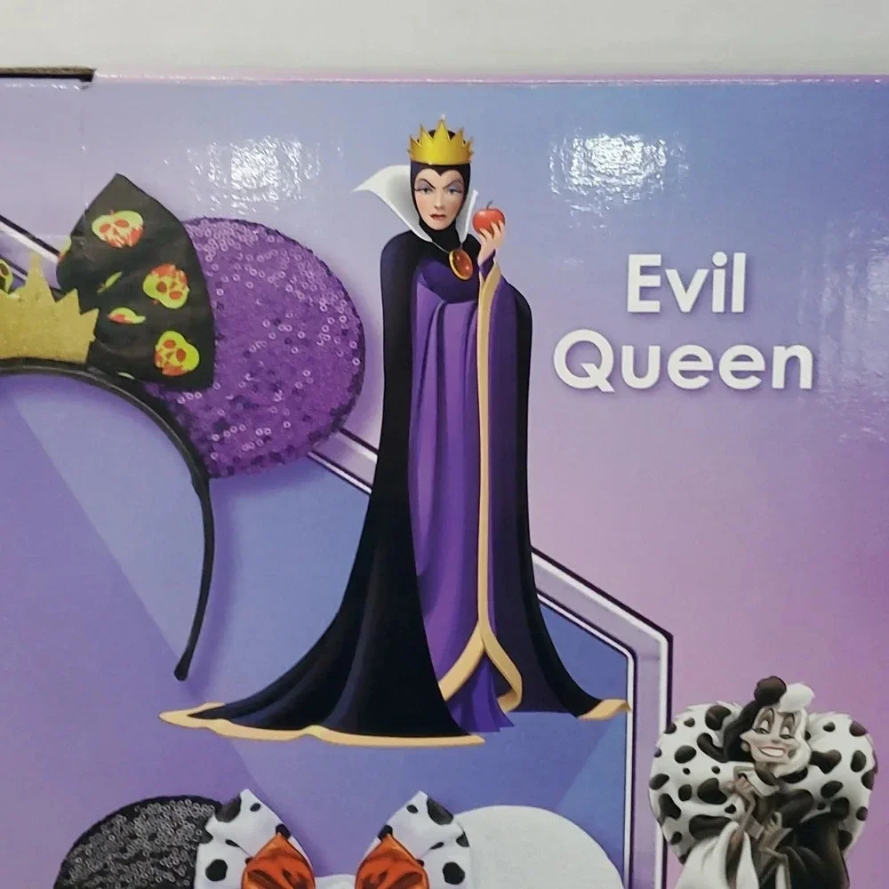 Exclusive 100th Anniversary Disney Villains 5 Piece Headband Ear Set NWT